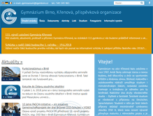 Tablet Screenshot of gymkren.cz
